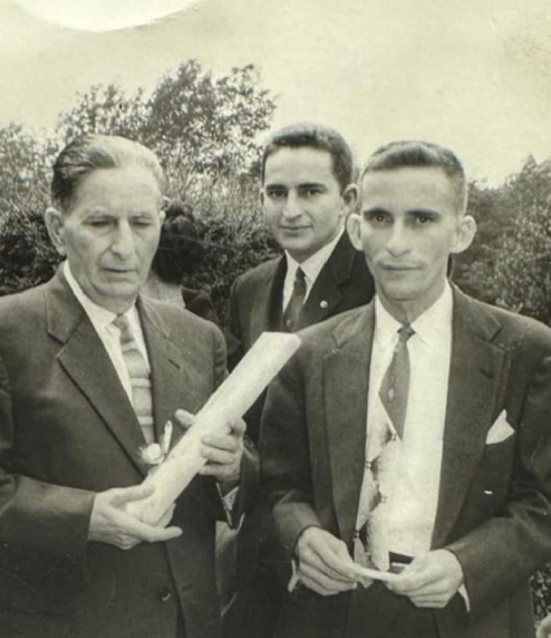 Zio Cesare, zio Pasquale e nonno Pasquale a Bogotá, 1959