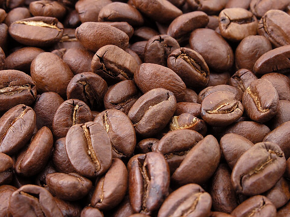Chicchi di caffè tostati